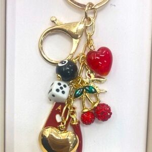 Persimmon Love Embellished Keychain/Bag Charms